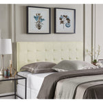 Load image into Gallery viewer, Jessenia Upholstered Headboard for Full Queen - Cream