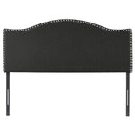 Load image into Gallery viewer, Catalina Upholstered Nailhead Headboard for Full Queen - Dark Gray
