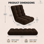 Load image into Gallery viewer, Desmond Adjustable Floor Chair with 14 Reclining Positions - Espresso