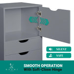 Load image into Gallery viewer, Carly 6-Drawer Storage Cabinet with Wheels - Gray