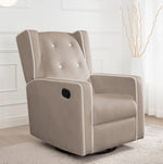 Load image into Gallery viewer, Odelia Swivel Rocker Recliner with Adjustable Footrest - Mocha
