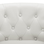 Load image into Gallery viewer, Emma Tufted Barrel Loveseat with Faux Leather Upholstery