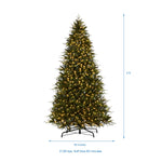 Load image into Gallery viewer, Traditional Pre-Lit Fir Christmas Tree - 9 ft