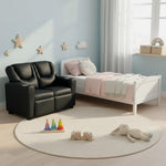 Load image into Gallery viewer, Suri Kids Recliner Loveseat with Dual Cup Holders - Black / Pvc