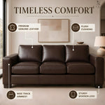 Load image into Gallery viewer, Freya Genuine Leather Oversized 3-Seater Sofa - Espresso