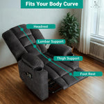 Load image into Gallery viewer, Doris Power Lift Recliner with Massage & Heat - Black