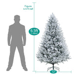 Load image into Gallery viewer, Ginebra Snow Flocked Pre-Lit Christmas Tree - 7.5 ft