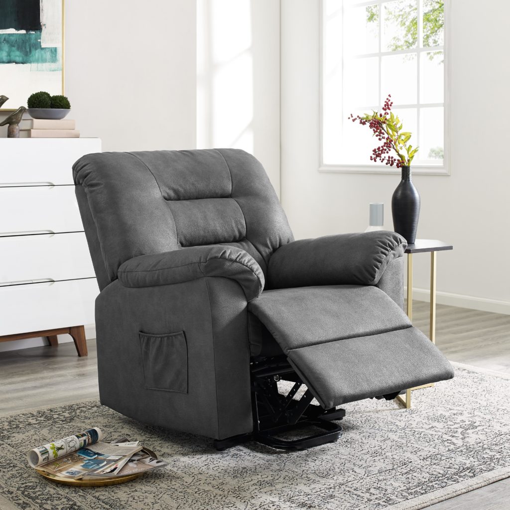 a 5 step guide to buying sofa online; Naomi Home Fayette Power Lift & Recline Upholstered Chair with Remote