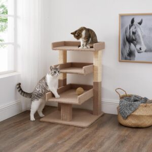 Cat tower choices for a healthy and good-humored feline; Naomi Home Nala Triple Cat Tower
