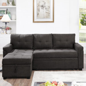 5 step guide to buying a sofa online; Naomi Home Laura Reversible Sleeper Sectional Sofa Storage Chaise