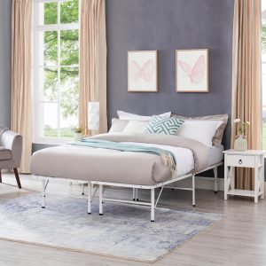 A Bed Frame Without Headboard