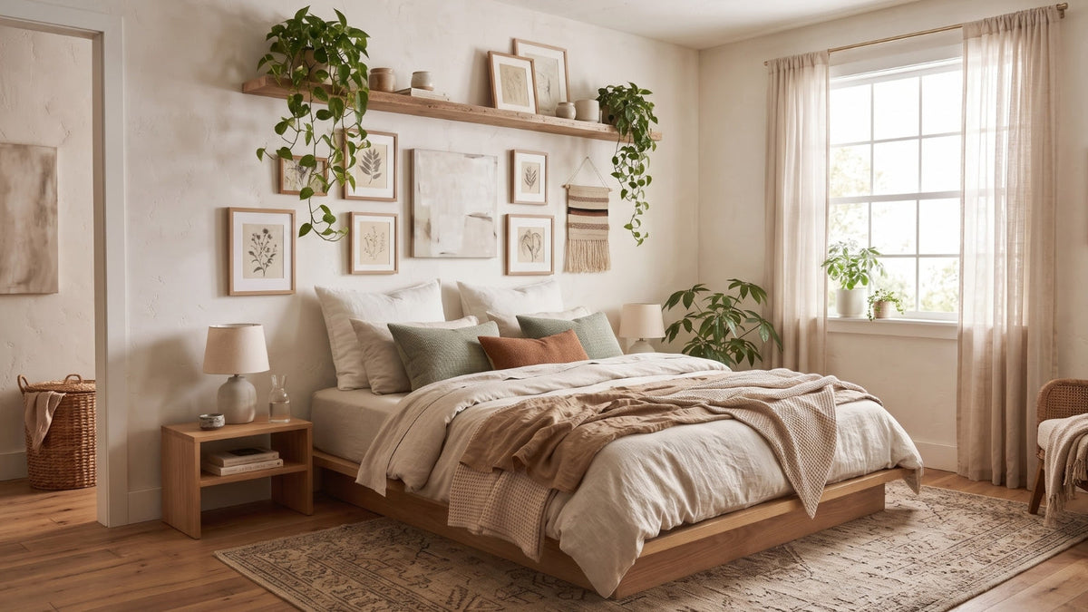 11 styling ideas for a bed frame without headboard