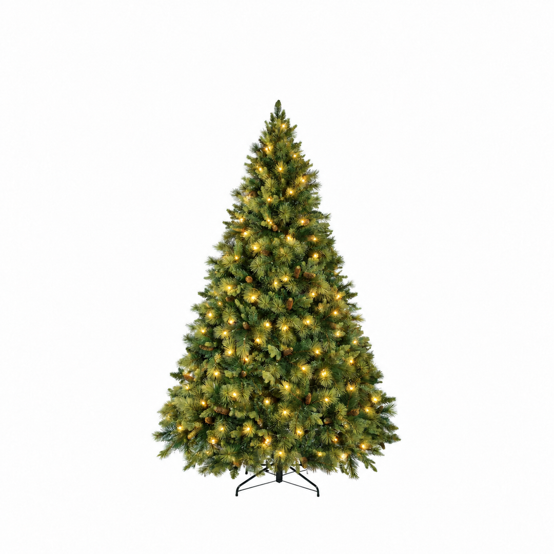 Vail Traditional Prelit Pine Cone Christmas Tree