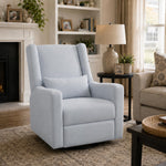 Load image into Gallery viewer, Tanya Power Swivel Glider Recliner with USB Port - Light Gray
