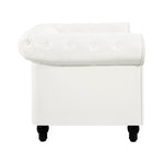 Load image into Gallery viewer, Emery Chesterfield Faux Leather Accent Chair
