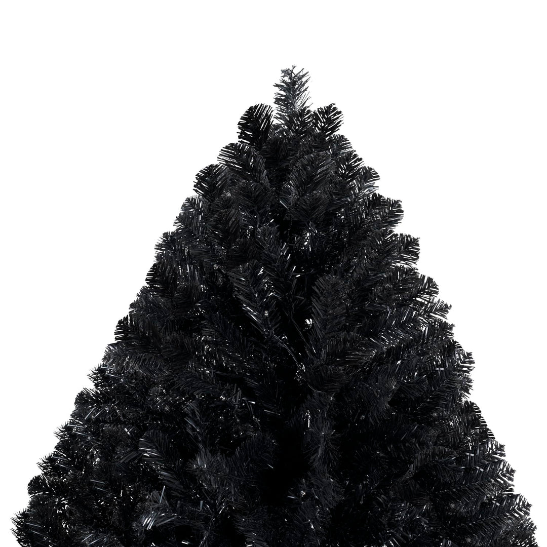 Dakota Black Pre-Lit Christmas Tree with Warm Lights - 6.5 ft