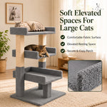 Load image into Gallery viewer, Nala Large Cat Tree with Sisal Scratching Posts – Gray
