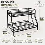 Load image into Gallery viewer, Hollywood Metal Bunk Bed - Black
