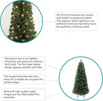 Load image into Gallery viewer, Vancouver Spruce Frosted Pre-Lit Christmas Tree with Pine Cones Berries - 4.5 ft
