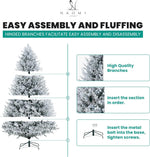 Load image into Gallery viewer, Ginebra Snow Flocked Pre-Lit Christmas Tree - 6.5 ft

