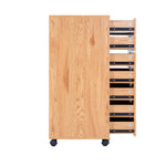 Load image into Gallery viewer, Debbie 7-Drawer Storage Cabinet with Wheels &amp; Tabletop - Natural

