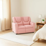 Load image into Gallery viewer, Suri Kids Recliner Loveseat with Dual Cup Holders - Pink / Pvc
