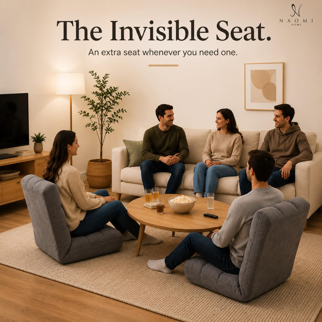 Desmond Adjustable Floor Chair with 14 Reclining Positions - Gray