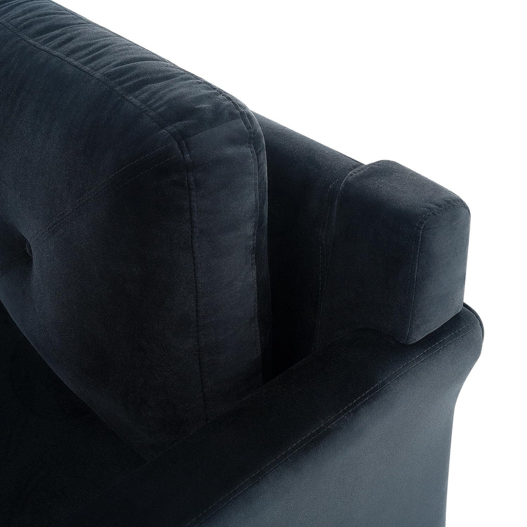 Raelynn Button Tufted Microfiber Sofa