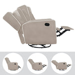 Load image into Gallery viewer, Odelia Swivel Rocker Recliner with Adjustable Footrest - Mocha
