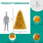 Load image into Gallery viewer, Maria Golden Pre-Lit Christmas Tree - 7.5 ft
