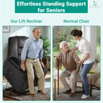 Load image into Gallery viewer, Doris Power Lift Recliner with Massage &amp; Heat - Black
