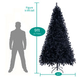 Load image into Gallery viewer, Dakota Black Pre-Lit Christmas Tree with Warm Lights - 9 ft
