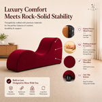 Load image into Gallery viewer, Leticia Ergonomic Yoga Chaise Lounge for Deep Stretching - Red
