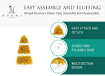 Load image into Gallery viewer, Maria Golden Pre-Lit Christmas Tree - 7.5 ft
