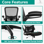 Load image into Gallery viewer, Serena Mesh Drafting Chair with Adjustable Foot Ring - Black

