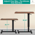 Load image into Gallery viewer, Adjustable Overbed Table with Charging Station - Espresso / Black
