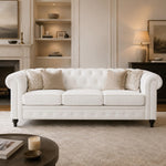 Load image into Gallery viewer, Emery Chesterfield Faux Leather Sofa
