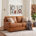 Load image into Gallery viewer, Siggy Genuine Leather Loveseat with Removable Cushions
