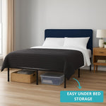 Load image into Gallery viewer, IdealBase 14" Foldable Queen Bed Frame with Steel Slats – Black
