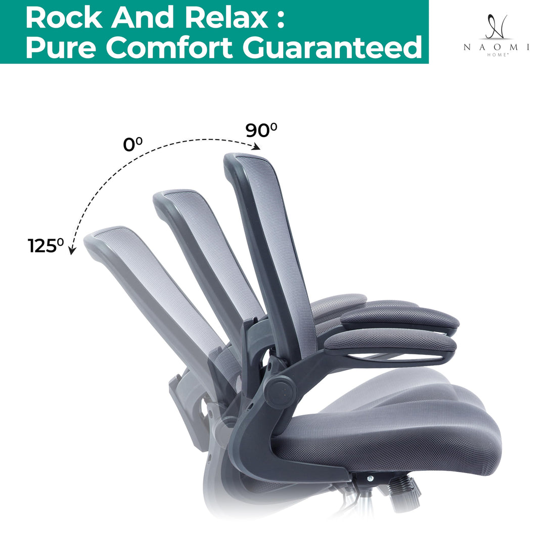 Serena Mesh Drafting Chair with Adjustable Foot Ring - Gray
