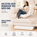 Load image into Gallery viewer, Desmond Adjustable Floor Chair with 14 Reclining Positions - White
