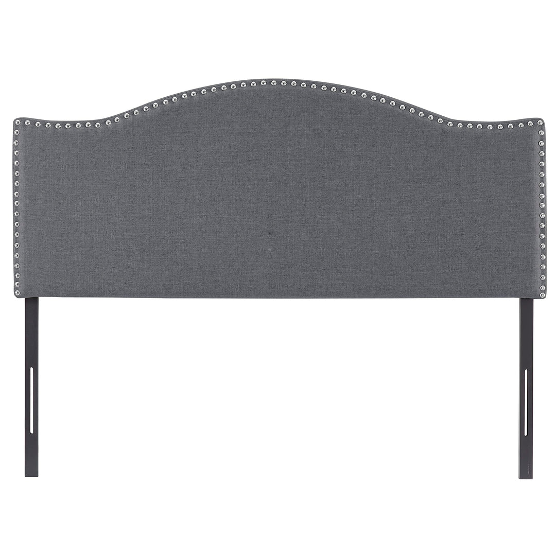Catalina Upholstered Nailhead Headboard for Full Queen - Light Gray