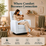 Load image into Gallery viewer, Tanya Power Swivel Glider Recliner with USB Port - Bright White
