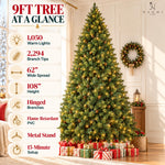 Load image into Gallery viewer, Vail Traditional Prelit Pine Cone Christmas Tree - 9 ft
