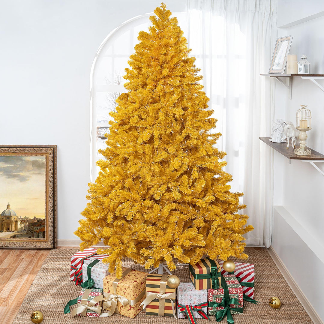 Maria Golden Pre-Lit Christmas Tree - 7.5 ft