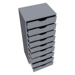 Load image into Gallery viewer, Bianca 9-Drawer Vertical Storage Cabinet with Tabletop - Gray
