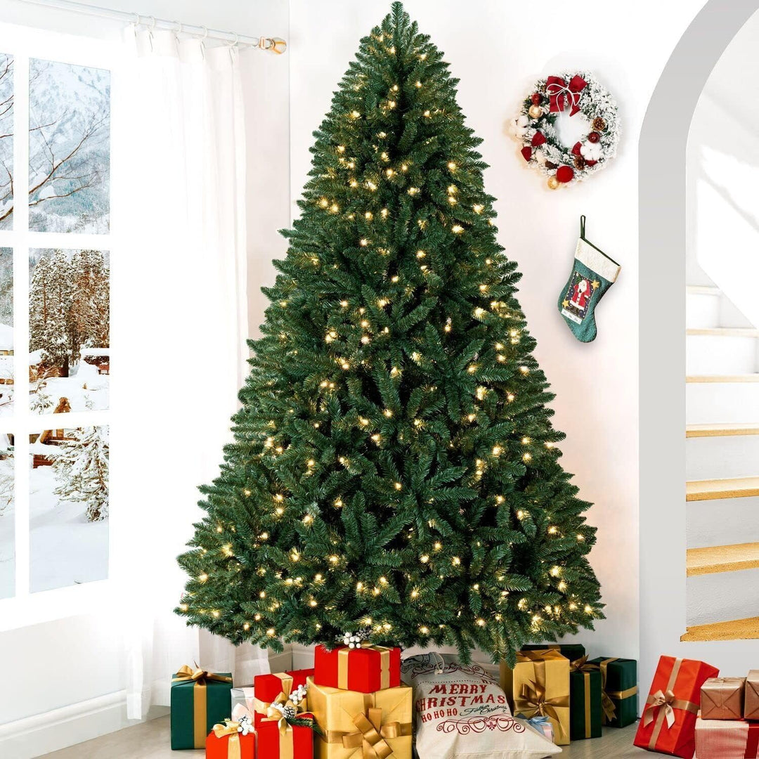 Prague Pre-Lit Artificial Spruce Christmas Tree - 7.5 ft