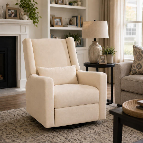 Tanya Power Swivel Glider Recliner with USB Port - Cream