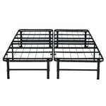 Load image into Gallery viewer, IdealBase 14" Foldable Queen Bed Frame with Steel Slats – Black
