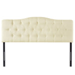 Load image into Gallery viewer, Cassandra Adjustable Upholstered Headboard for Full Queen - Cream
